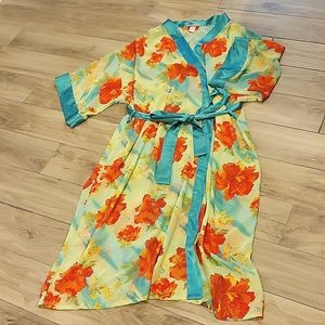 Serenada flowy floral print Luxury robe size 4X